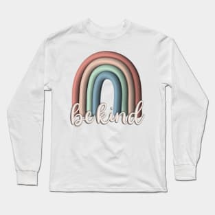 Be Kind 3D Rainbow Long Sleeve T-Shirt